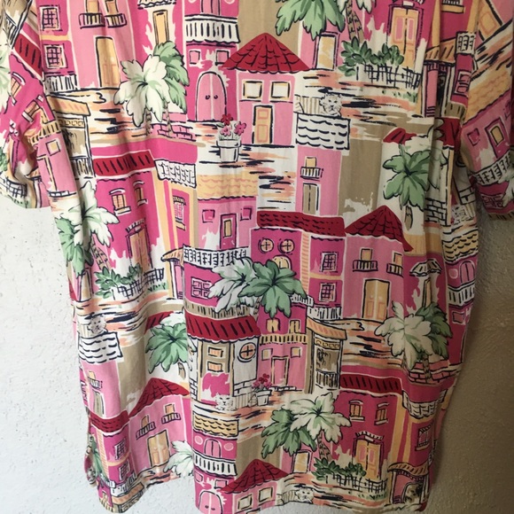 Alfred Dunner Pink Cat Coastal Vacation Shirt - Picture 8 of 12